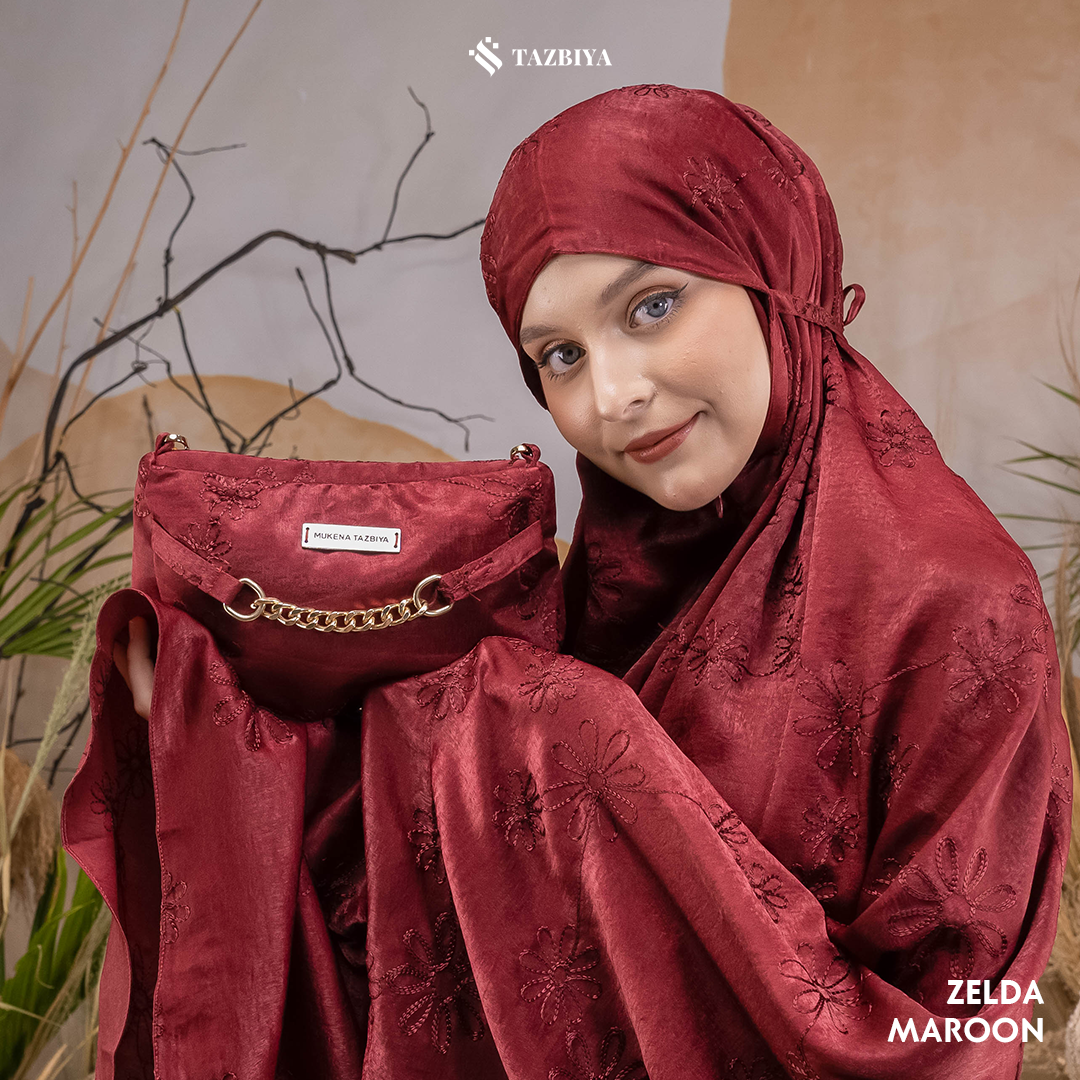 MUKENA PREMIUM SILK BORDIR TAZBIYA DEWASA ZELDA SERIES