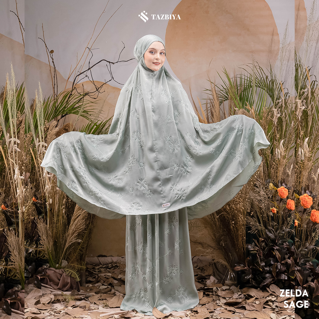 MUKENA PREMIUM SILK BORDIR TAZBIYA DEWASA ZELDA SERIES