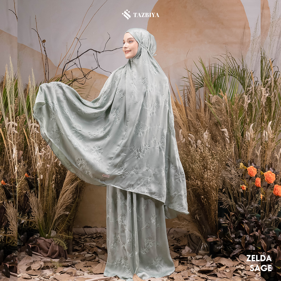 MUKENA PREMIUM SILK BORDIR TAZBIYA DEWASA ZELDA SERIES