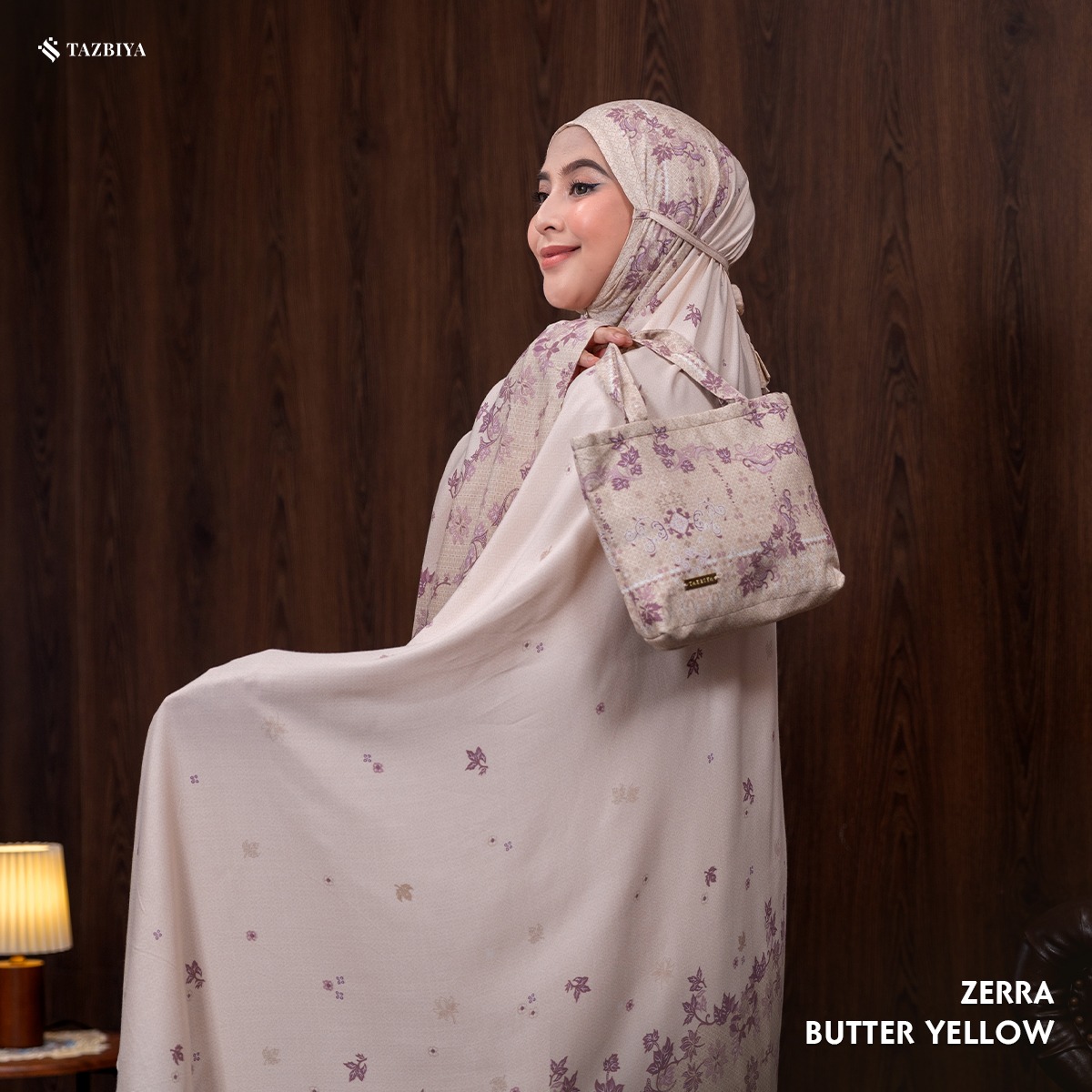 TAZBIYA - Mukena ZERRA Series (Mukena Dewasa Motif Bunga Bahan Rayon 2in1)