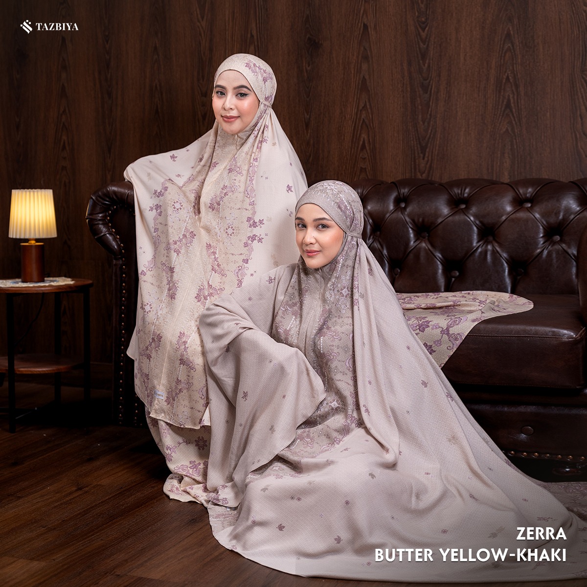 TAZBIYA - Mukena ZERRA Series (Mukena Dewasa Motif Bunga Bahan Rayon 2in1)