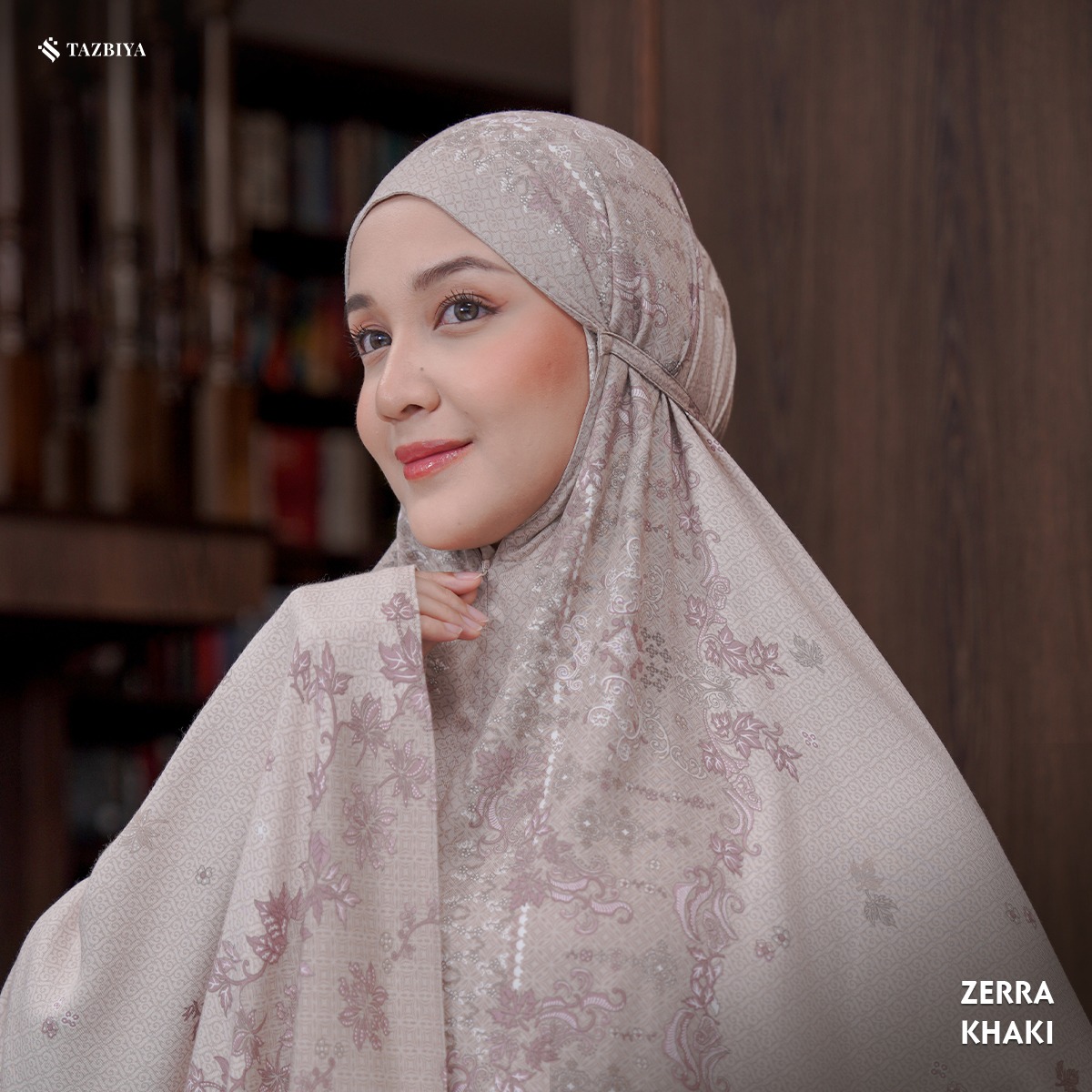 TAZBIYA - Mukena ZERRA Series (Mukena Dewasa Motif Bunga Bahan Rayon 2in1)