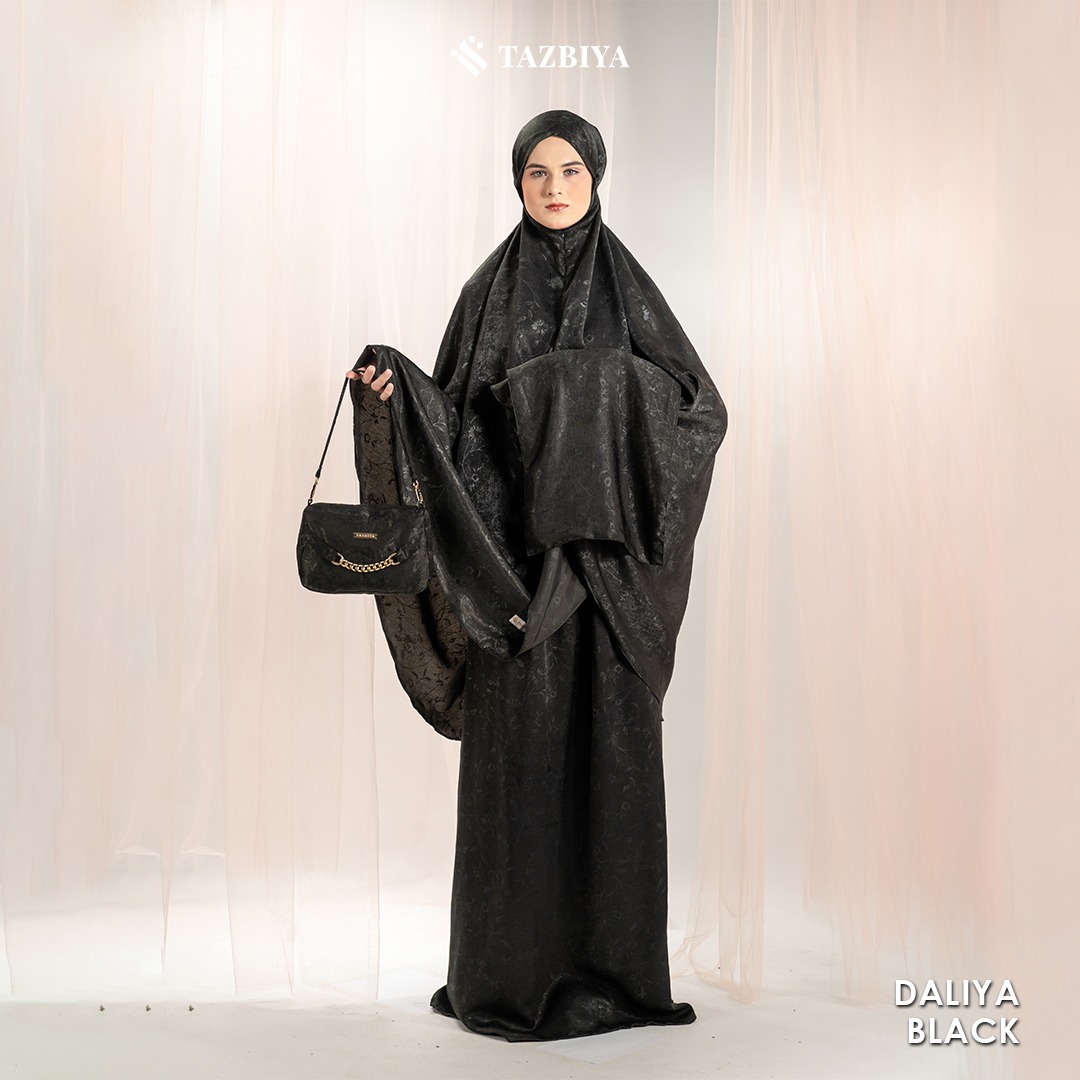 MUKENA PREMIUM EMBOSS SANTORINI TAZBIYA DEWASA DALIYA SERIES
