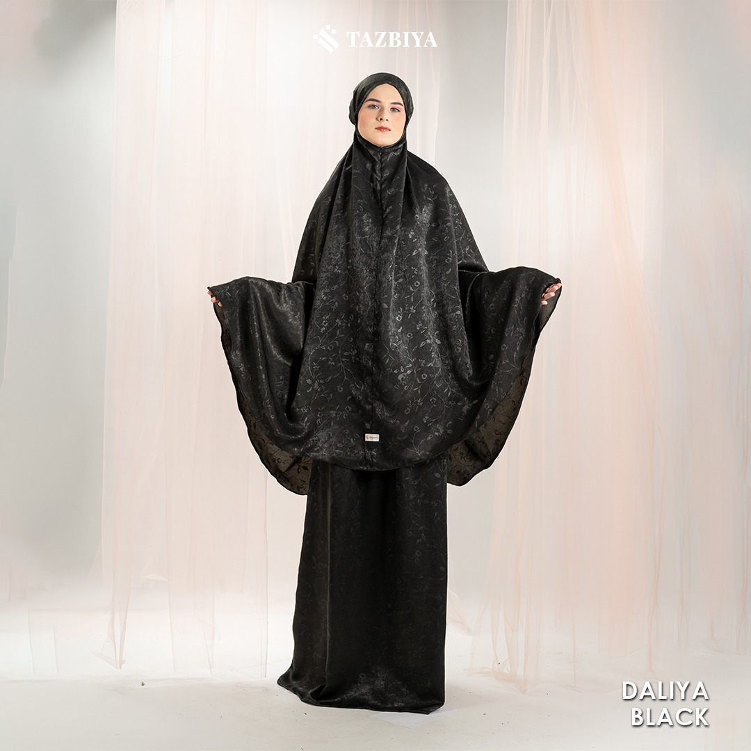 MUKENA PREMIUM EMBOSS SANTORINI TAZBIYA DEWASA DALIYA SERIES