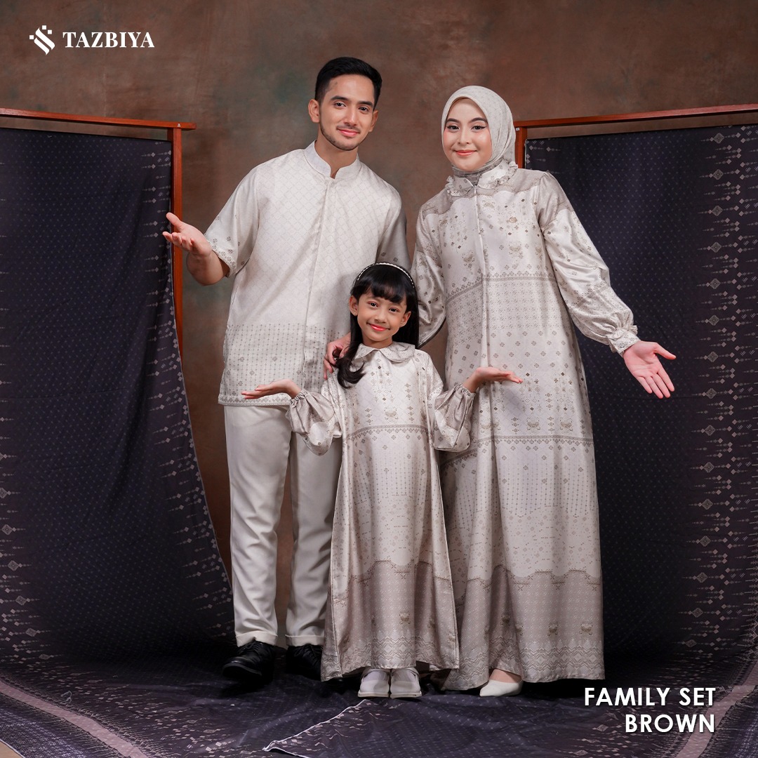 TAZBIYA SARIMBIT SERIES TERANG | Baju Sarimbit Lebaran | Baju Sarimbit | Baju Sarimbit Keluarga | Sarimbit 2025