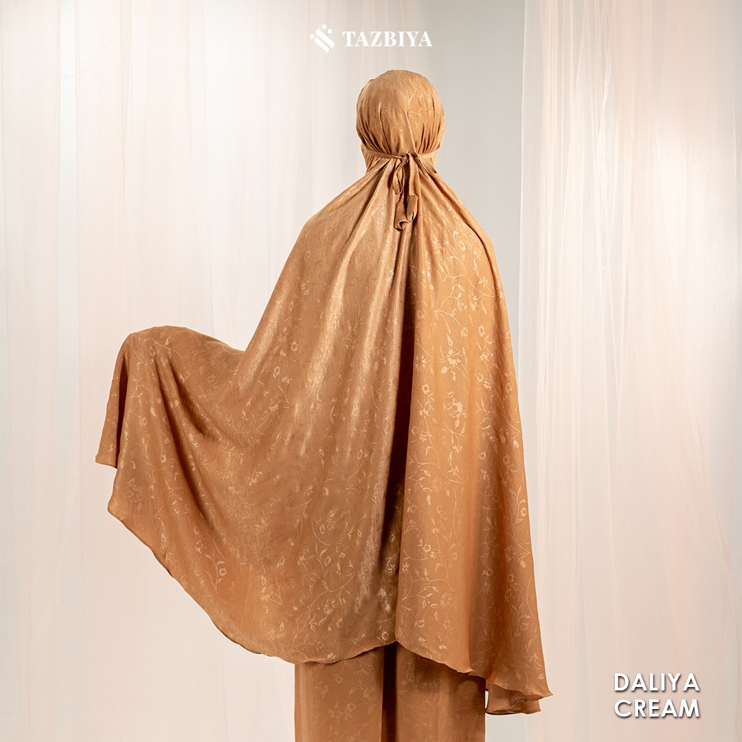 MUKENA PREMIUM EMBOSS SANTORINI TAZBIYA DEWASA DALIYA SERIES