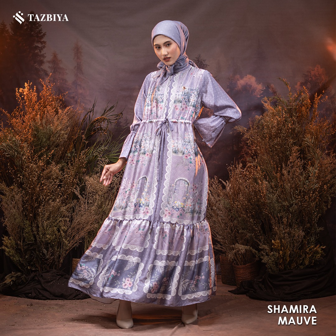 TAZBIYA MUSLIMWEAR GAMIS SILK HAIFA SHAMIRA SERIES