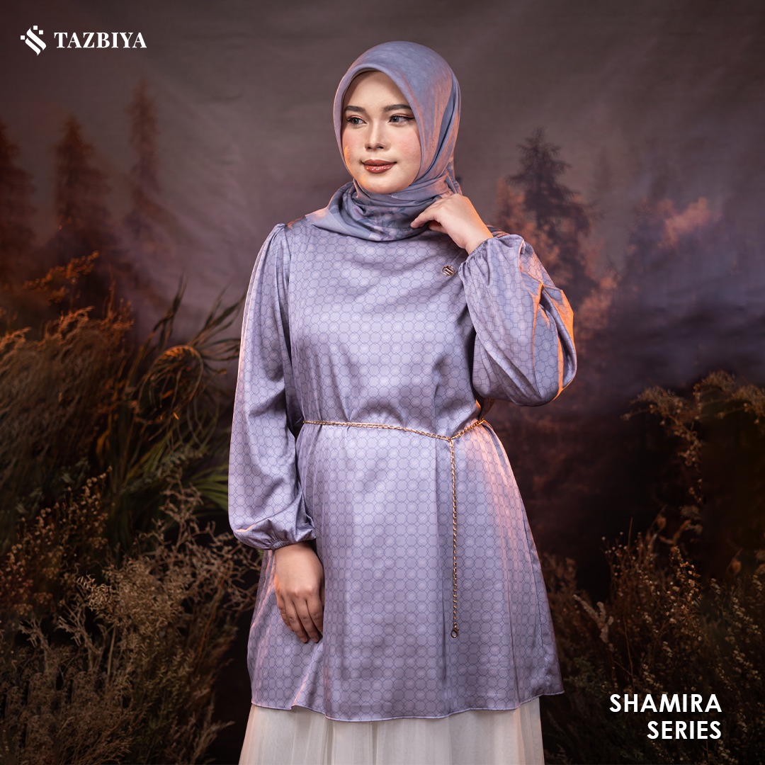 TAZBIYA MUSLIMWEAR GAMIS SILK HAIFA SHAMIRA SERIES