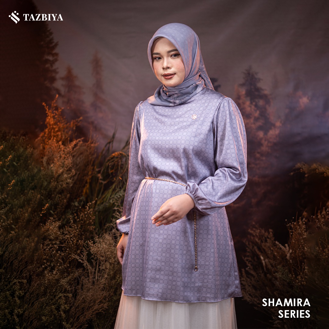 TAZBIYA MUSLIMWEAR GAMIS SILK HAIFA SHAMIRA SERIES