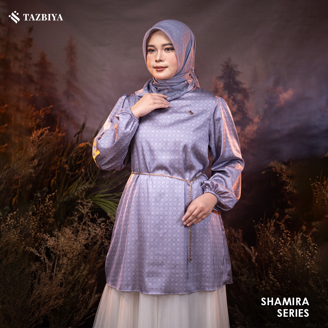 TAZBIYA MUSLIMWEAR GAMIS SILK HAIFA SHAMIRA SERIES