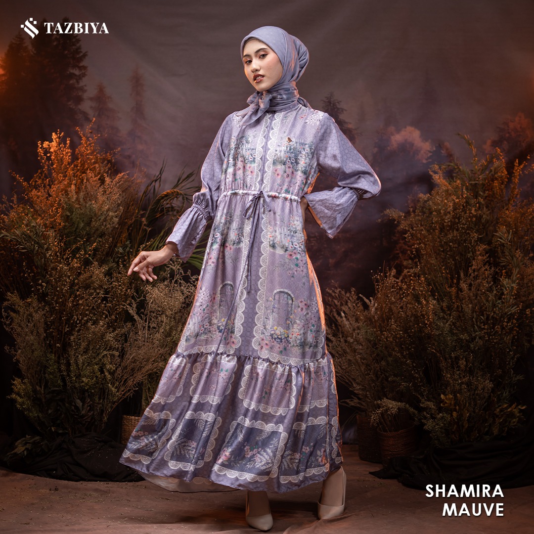 TAZBIYA MUSLIMWEAR GAMIS SILK HAIFA SHAMIRA SERIES