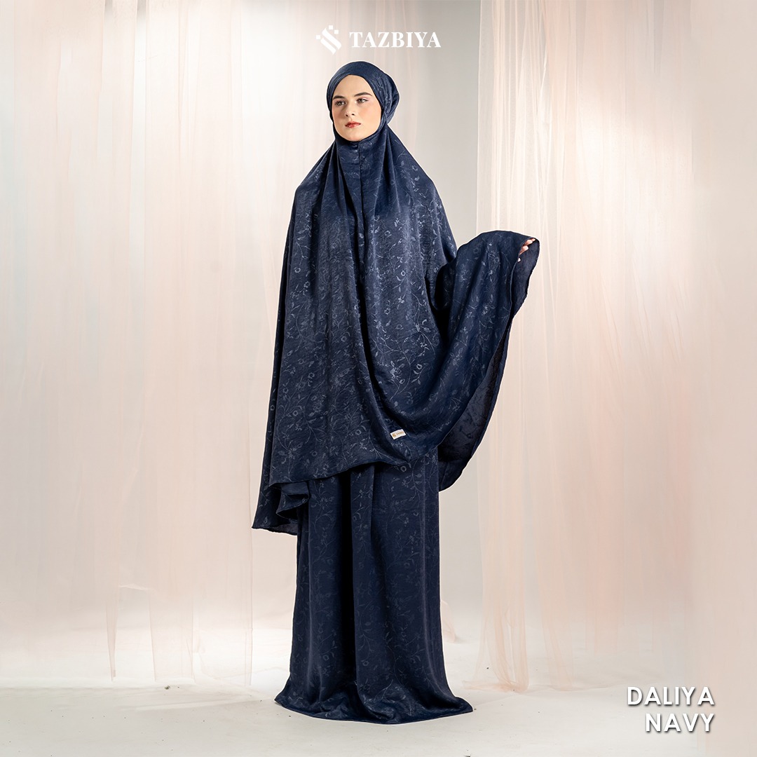 MUKENA PREMIUM EMBOSS SANTORINI TAZBIYA DEWASA DALIYA SERIES