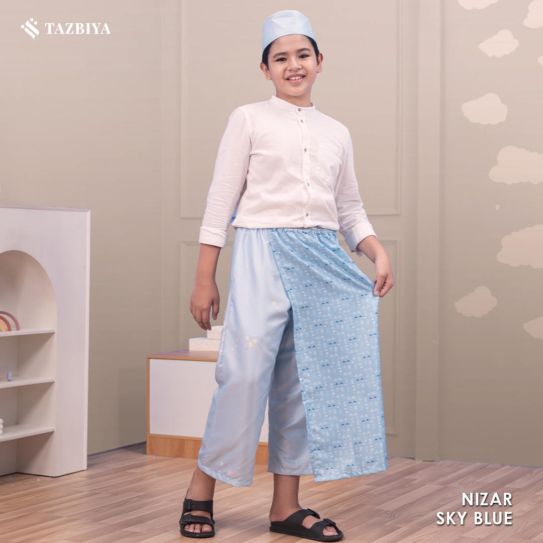 TAZBIYA SARUNG CELANA + PECI ANAK LAKI-LAKI MOTIF | SARUNG CELANA ANAK | SARUNG ANAK TK SD UMUR 1-10 TAHUN