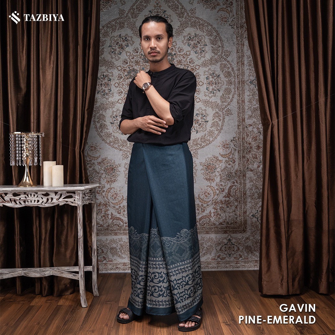 [NEW!] TAZBIYA PRAYER-SET SARUNG GAVIN SERIES I SARUNG LAKI LAKI DEWASA MOTIF