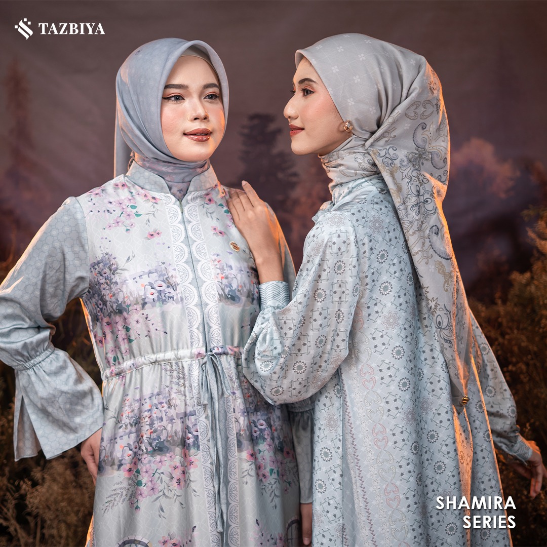 TAZBIYA MUSLIMWEAR GAMIS SILK HAIFA SHAMIRA SERIES