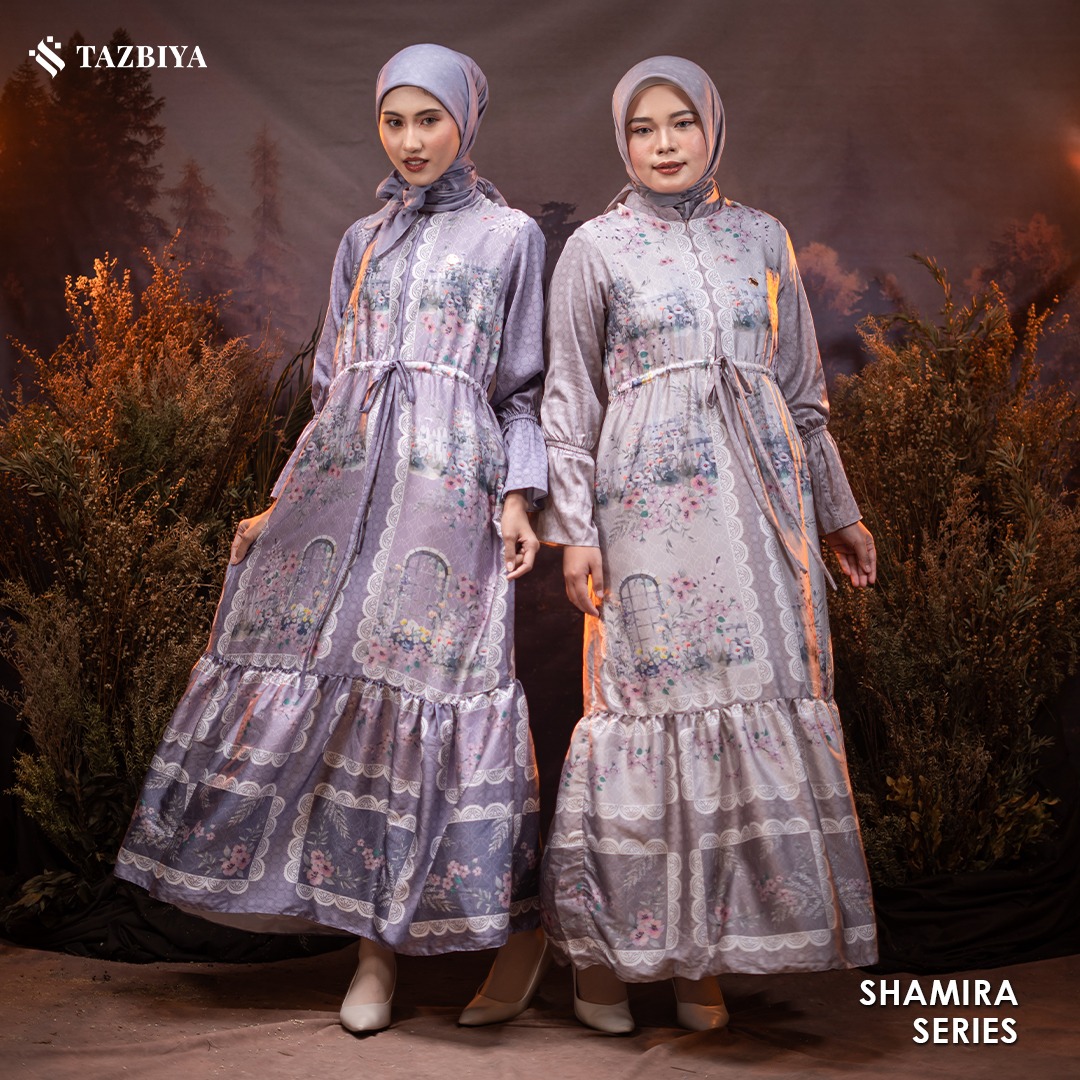 TAZBIYA MUSLIMWEAR GAMIS SILK HAIFA SHAMIRA SERIES