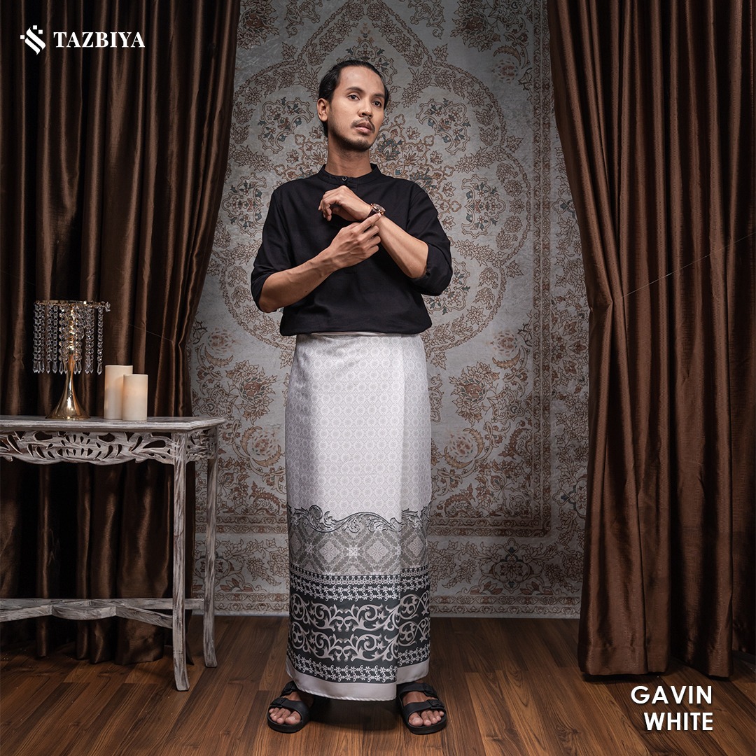 [NEW!] TAZBIYA PRAYER-SET SARUNG GAVIN SERIES I SARUNG LAKI LAKI DEWASA MOTIF