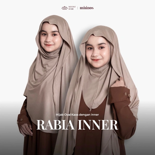 Image of Wilove | Mininos Rabia Inner Hijab Pashmina Oval Kaos Premium