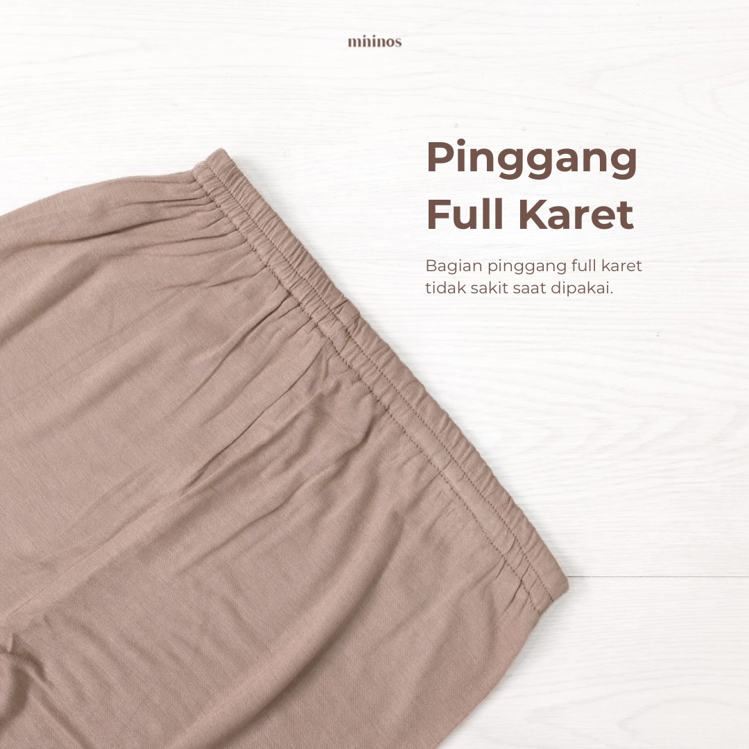 Mininos Legging Basic Bahan Rayon Viscose Adem