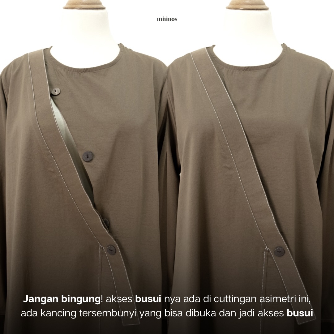 Mininos Shaki Abaya Kimono Gamis Muslimah