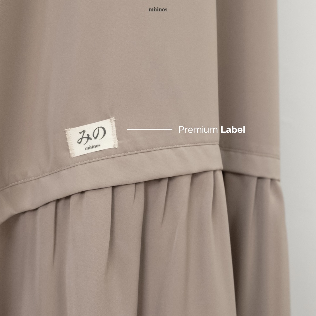 Mininos Hinari Simply Dress Gamis Muslimah Modern
