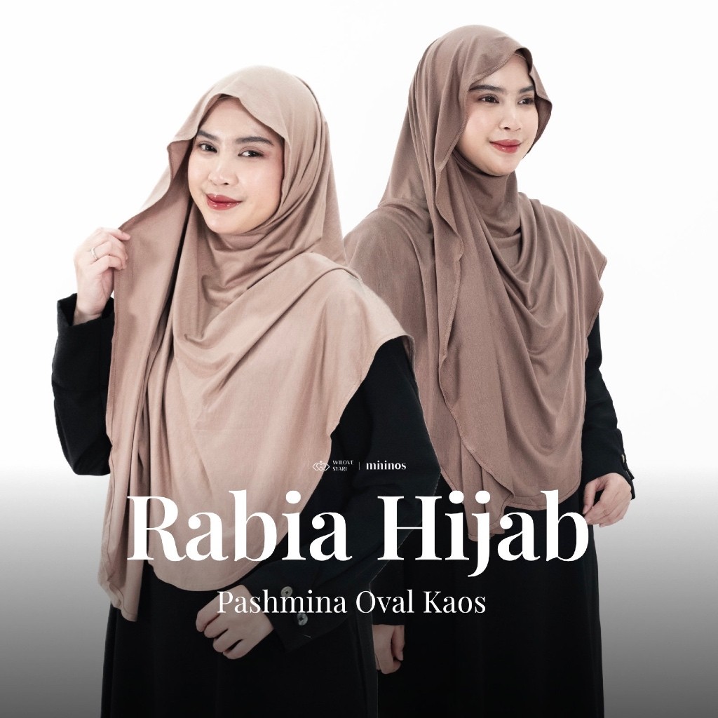 Wilove | Mininos Rabia Hijab Pashmina Oval Kaos Premium