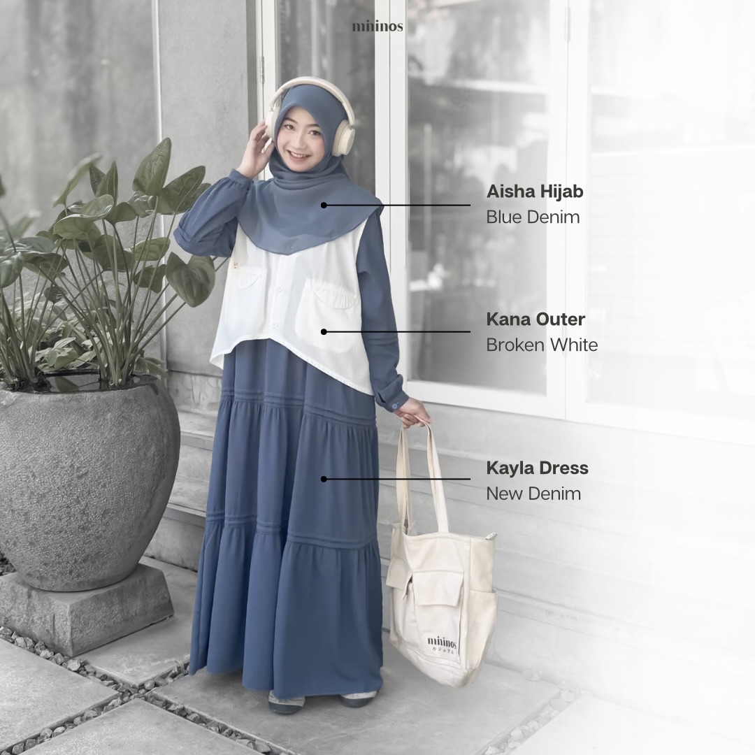 Mininos Kana Outer Vest Luaran Casual Formal