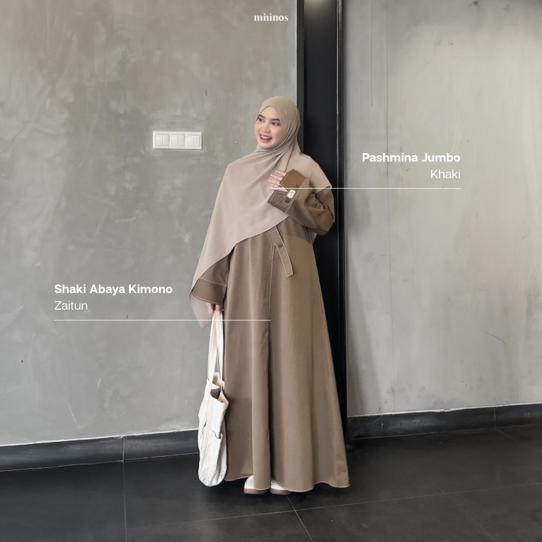 Mininos Shaki Abaya Kimono Gamis Muslimah