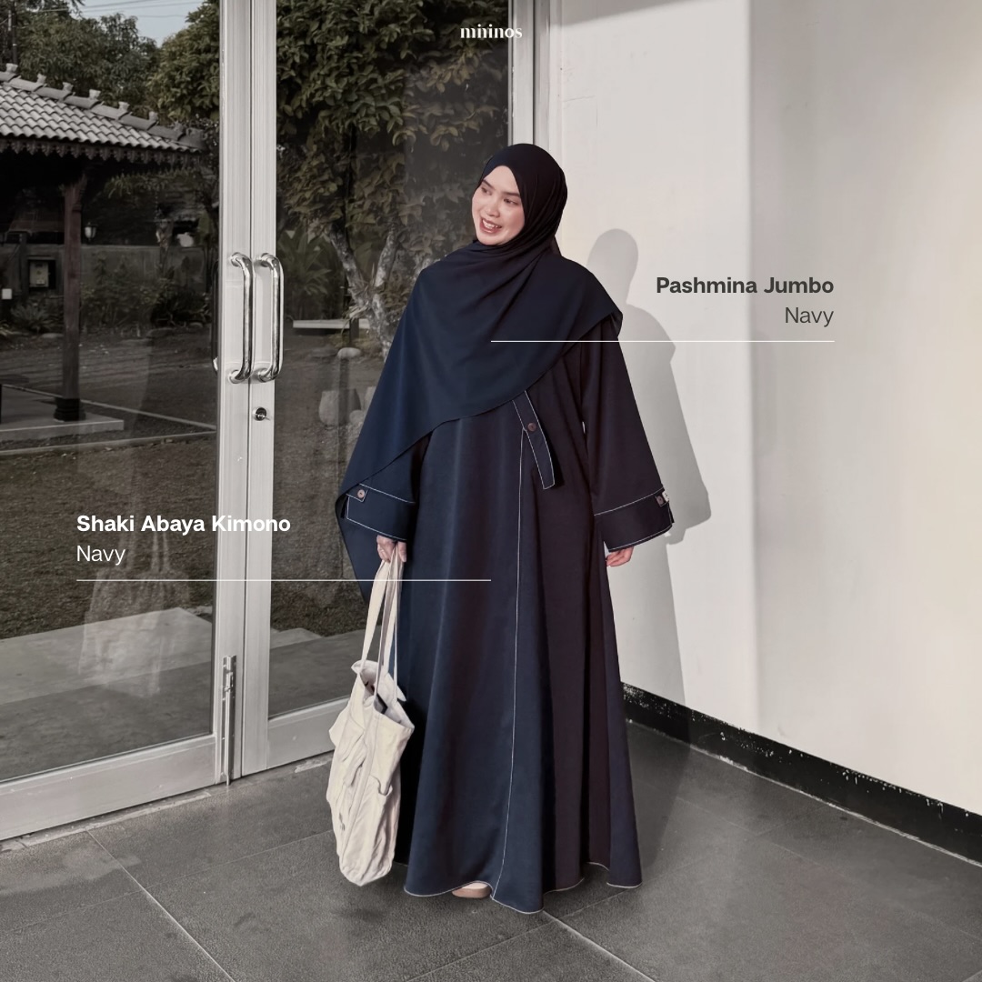Mininos Shaki Abaya Kimono Gamis Muslimah