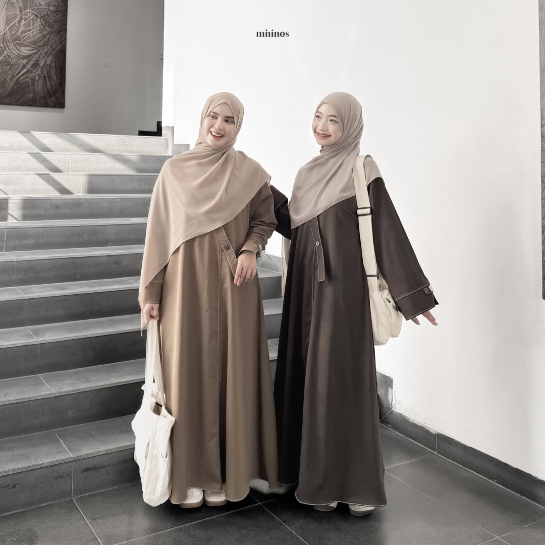 Mininos Shaki Abaya Kimono Gamis Muslimah
