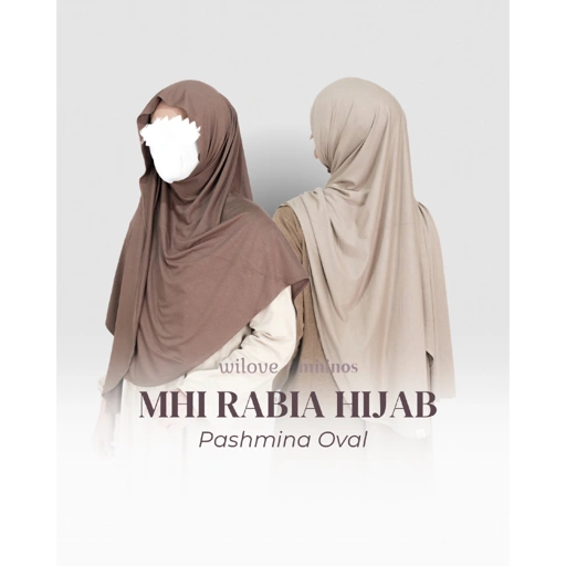Image of Wilove | Mininos Rabia Hijab Pashmina Oval Kaos Premium