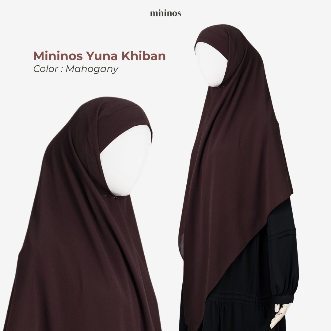 Mininos Yuna Khiban Khimar Bandana Hijab Kekinian Ceruty