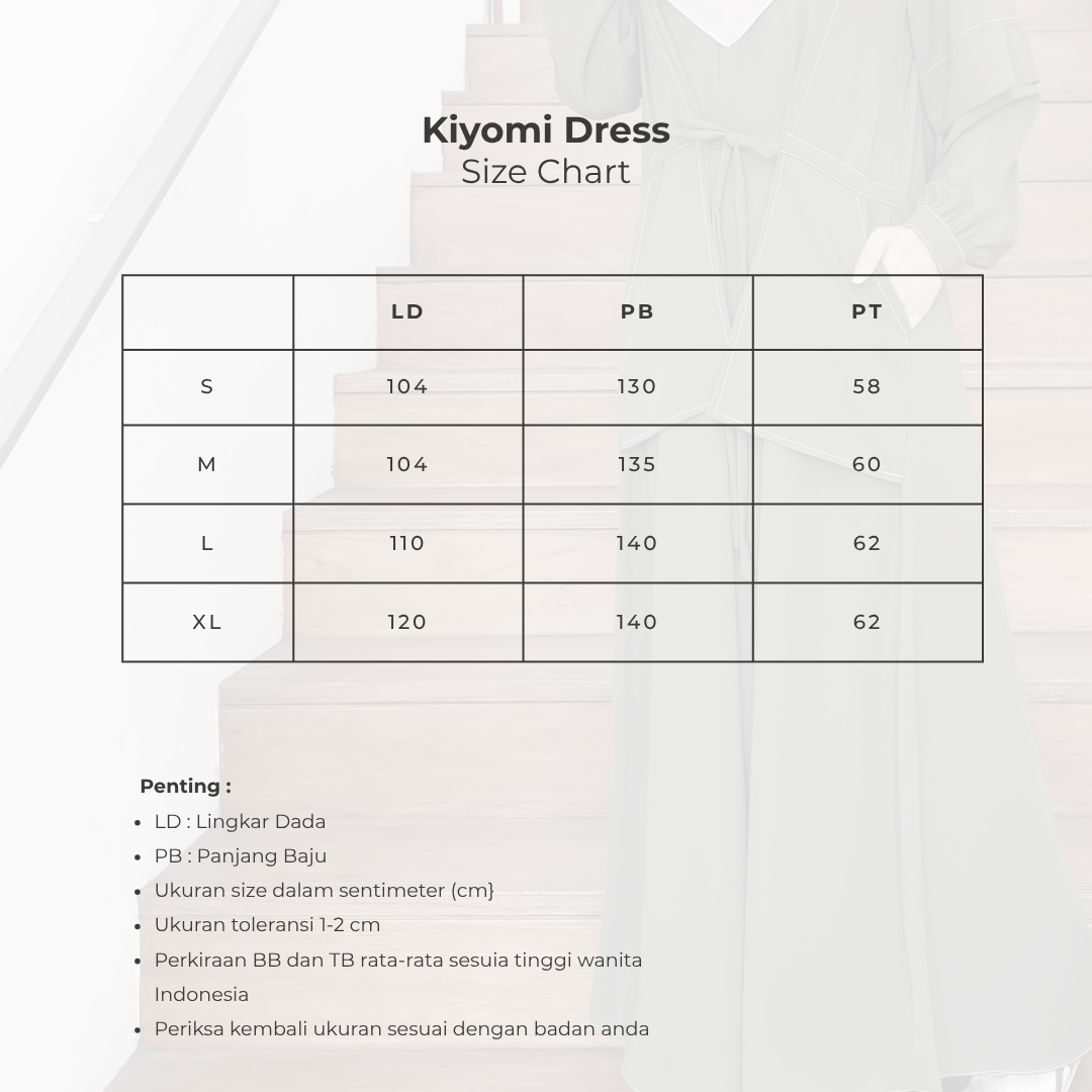 Mininos Kiyomi Dress Gamis Pocket Daily Serut Wanita Muslimah