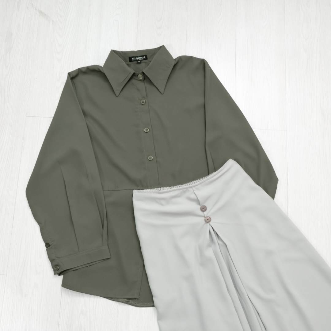 Mininos Takumi Set Celana Setelan Rok Celana Muslimah