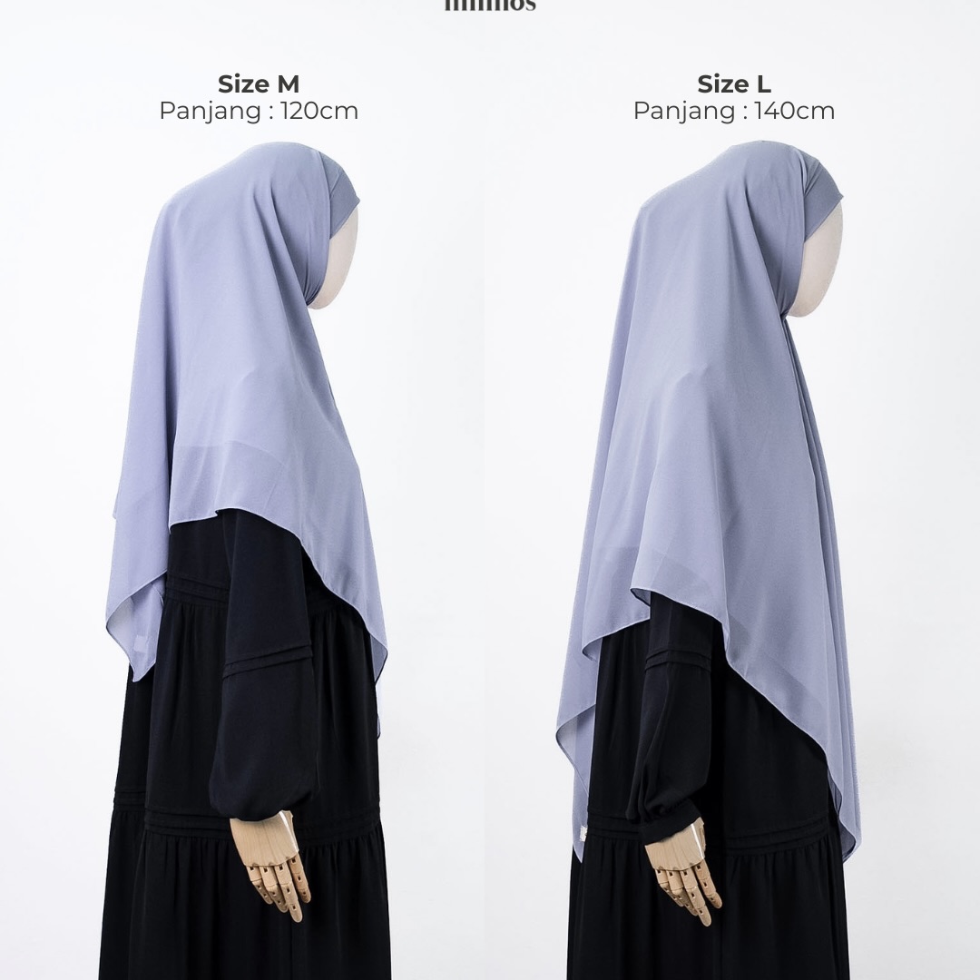 Mininos Yuna Khiban Khimar Bandana Hijab Kekinian Ceruty