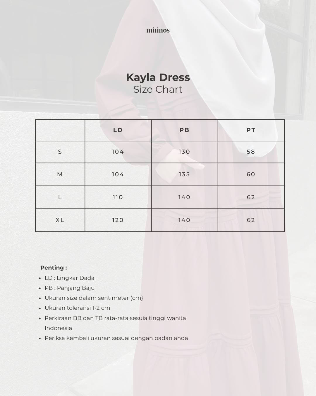 Mininos Kayla Dress Lipit Gamis Daily Busui Remaja Muslimah Terbaru
