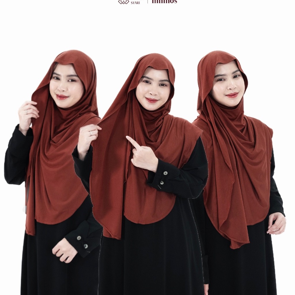 Wilove | Mininos Rabia Hijab Pashmina Oval Kaos Premium