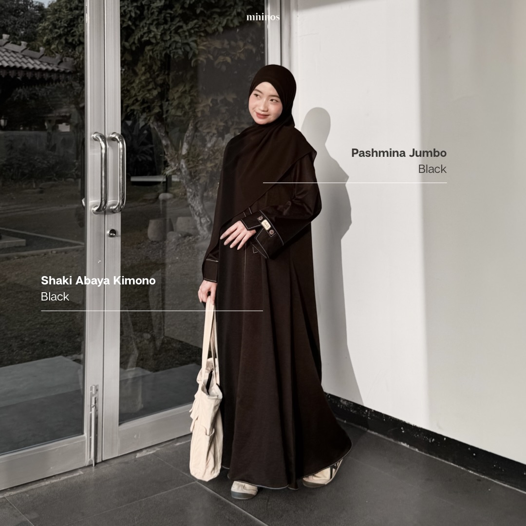 Mininos Shaki Abaya Kimono Gamis Muslimah