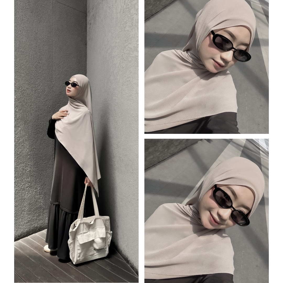 Mininos Hinari Simply Dress Gamis Muslimah Modern