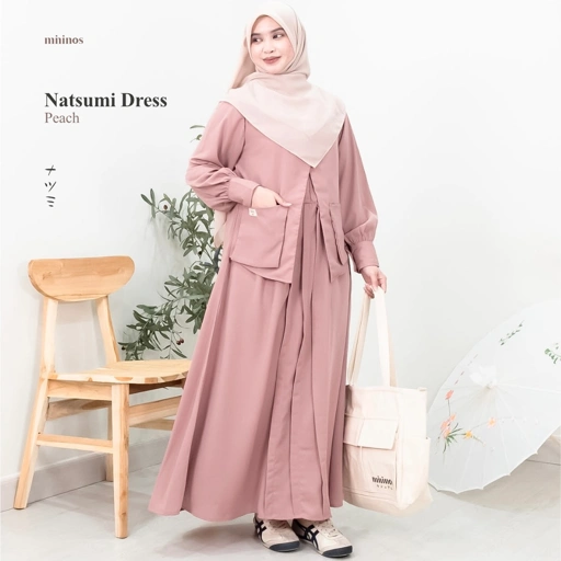 Image of Mininos Natsumi Dress Muslimah Gamis Hijab Syari