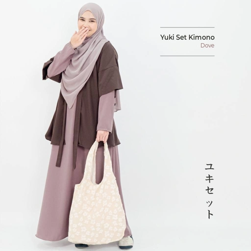 Image of Mininos Yuki Set Kimono | Setelan Gamis Outer Japan Style Terbaru