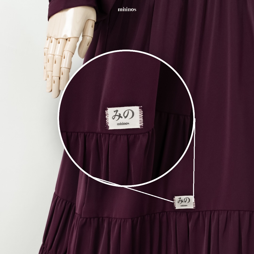 Mininos Chira Simply Dress Gamis Muslimah Syari Stylish Wanita