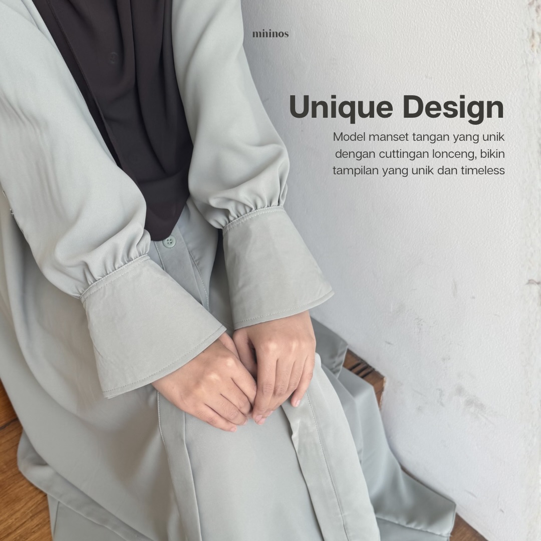 Mininos Reika Set Tunik Oneset Atasan Bawah Muslimah