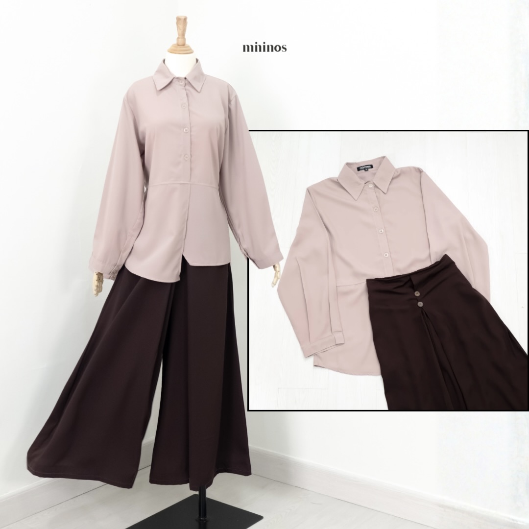 Mininos Takumi Set Celana Setelan Rok Celana Muslimah