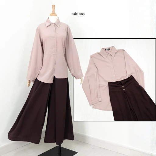 Mininos Takumi Set Celana Setelan Rok Celana Muslimah