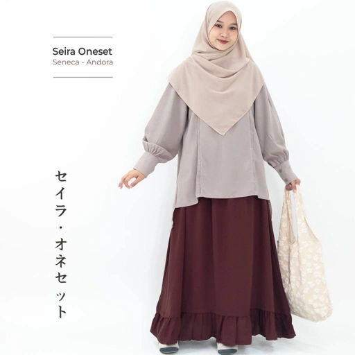 Image of Mininos Seira One Set Setelan Atasan Rok Wanita Muslimah