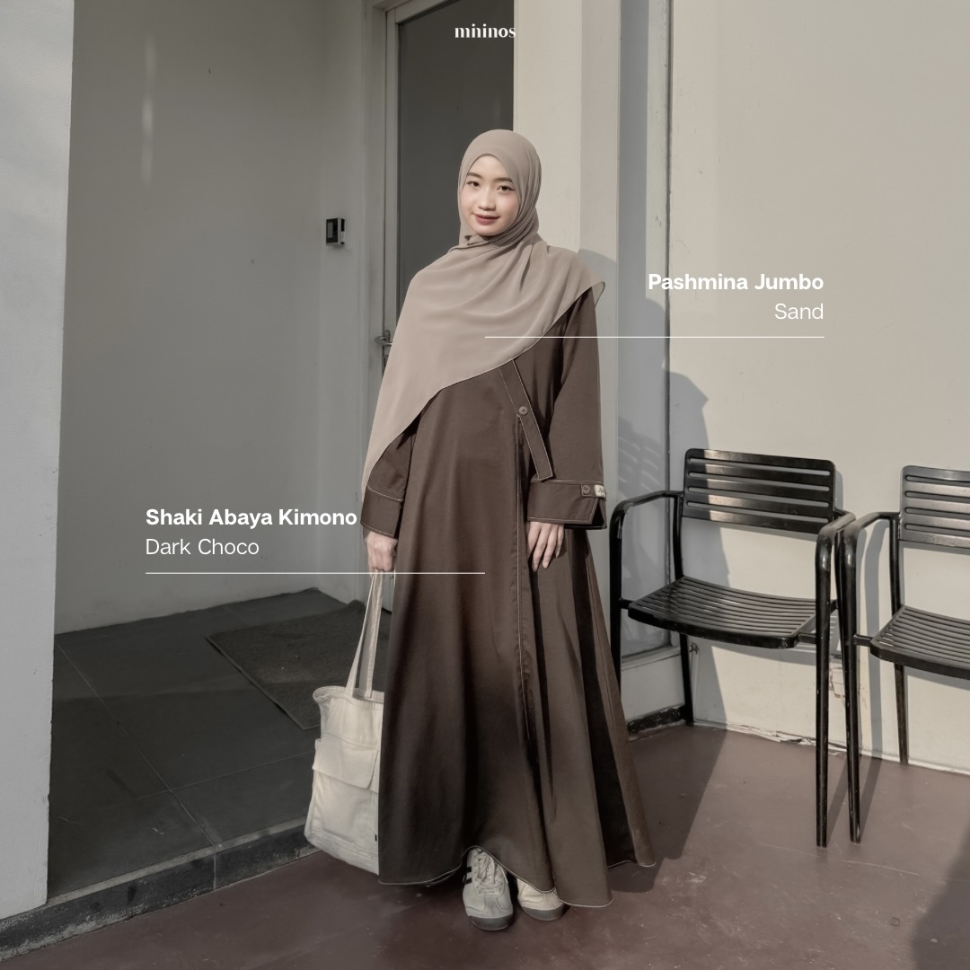 Mininos Shaki Abaya Kimono Gamis Muslimah