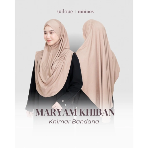 Image of Wilove | Mininos Maryam Khiban | Khimar Bandana Instant Kaos Spandex Premium