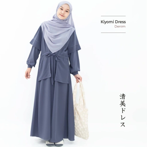 Image of Mininos Kiyomi Dress | Gamis Pocket Daily Serut Wanita Muslimah