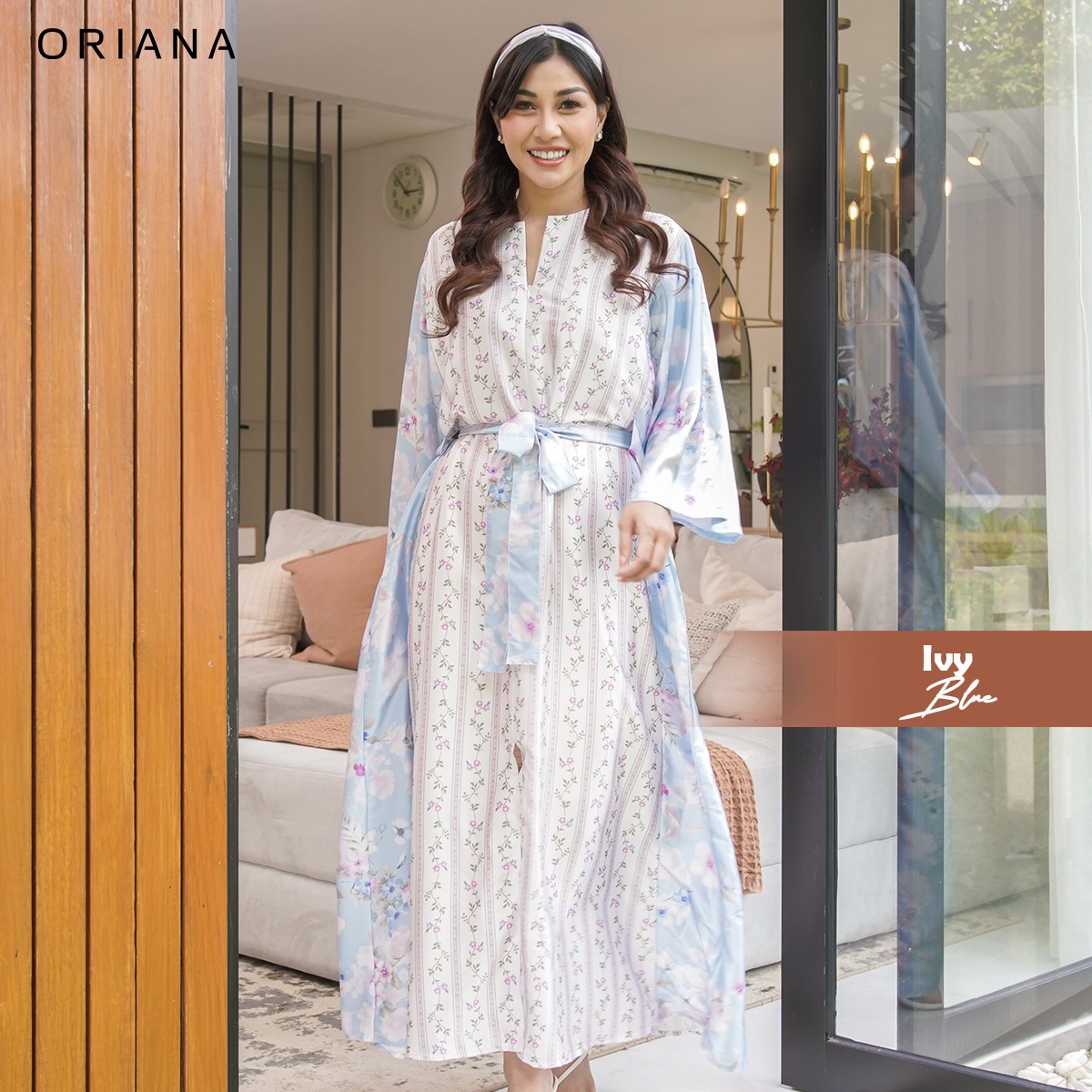 ORIANA X Nisya Ahmad Longdress Byra Silk Ivy Series